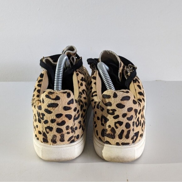 Coconuts by Matisse Calf Hair Leopard Print Lace Up Sneakers Shoes - Picture 4 of 6